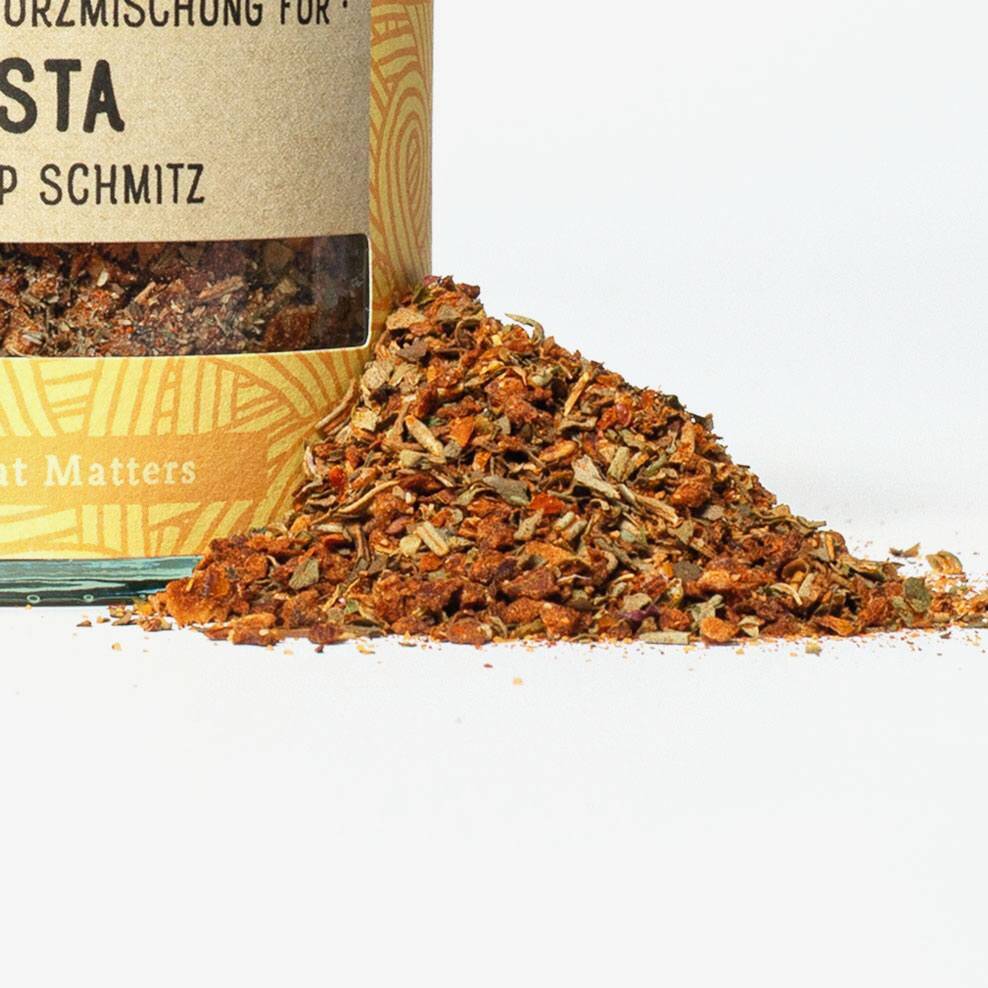 Pasta Gewürz Nahaufnahme