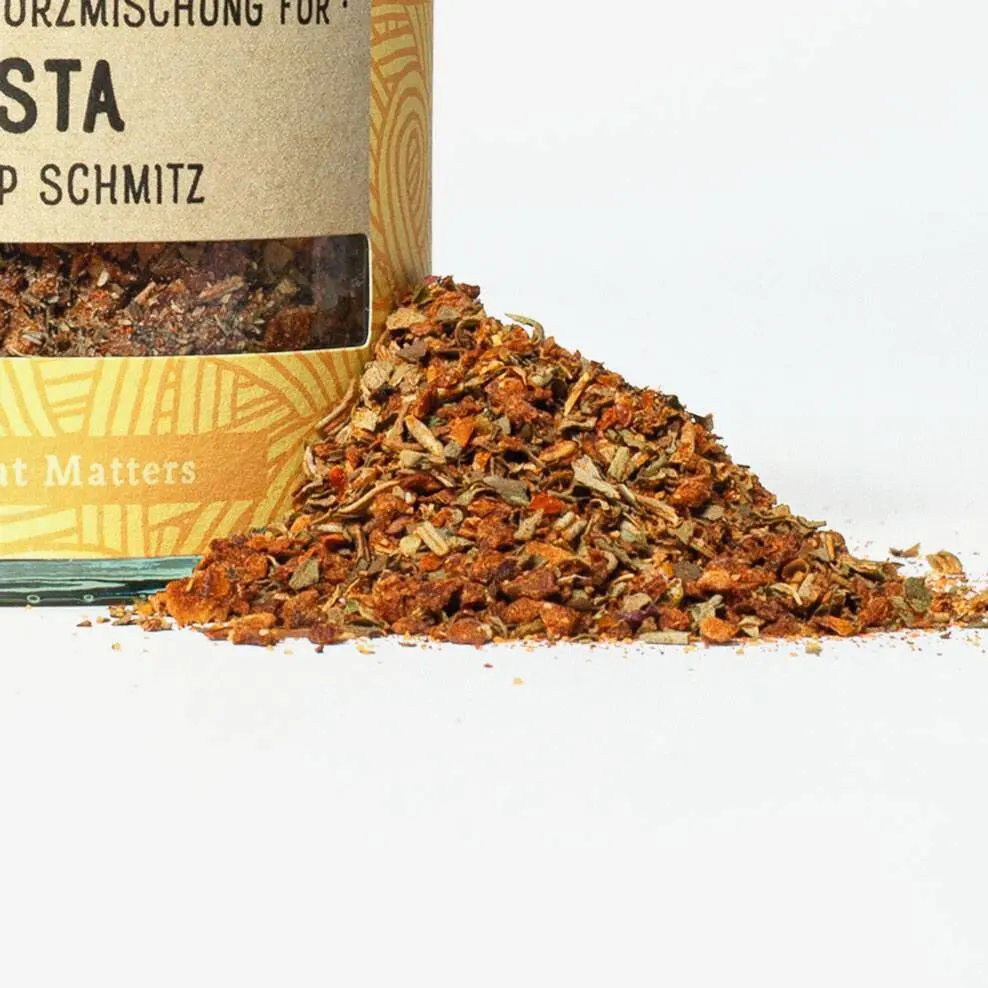 Pasta Gewürz Nahaufnahme