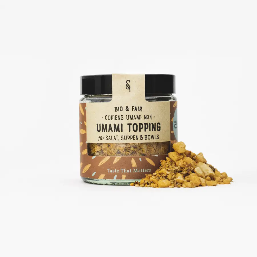 Umami Topping im Glas