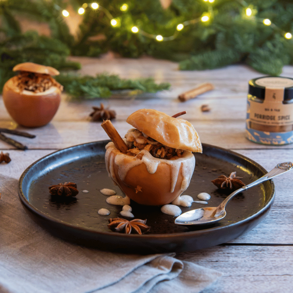 Bratapfel mit Porrdige Spice