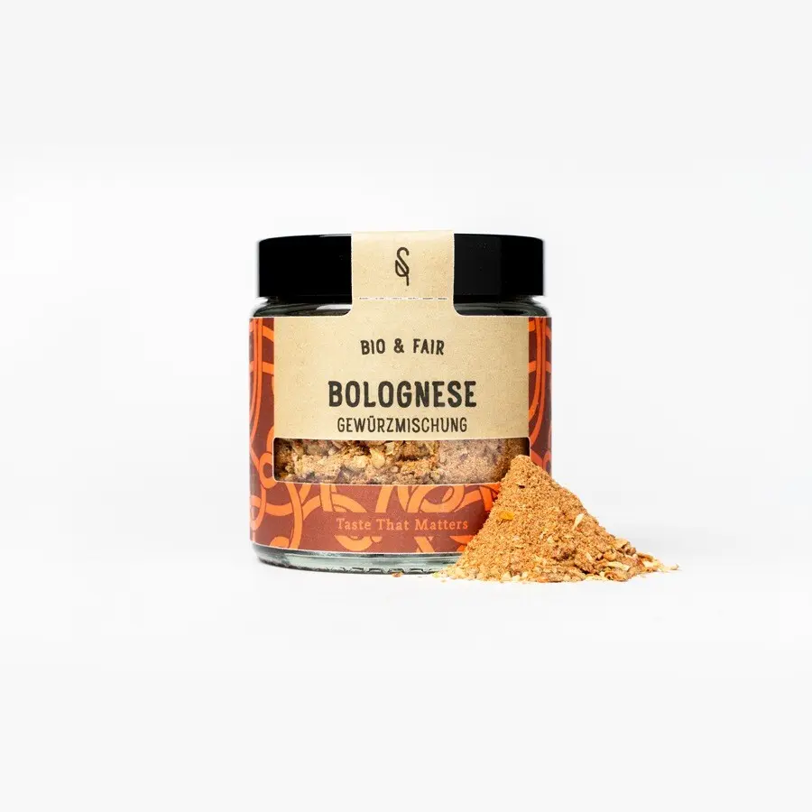 Bolognese Gewürz mit Gewürzhaufen