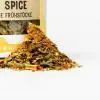 Rührei Spice mit Gewürzhaufen Nahaufnahme