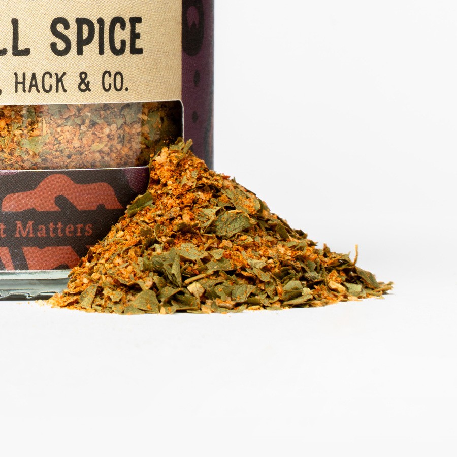 Meatball Spice Nahaufnahme mit Gewürzhaufen