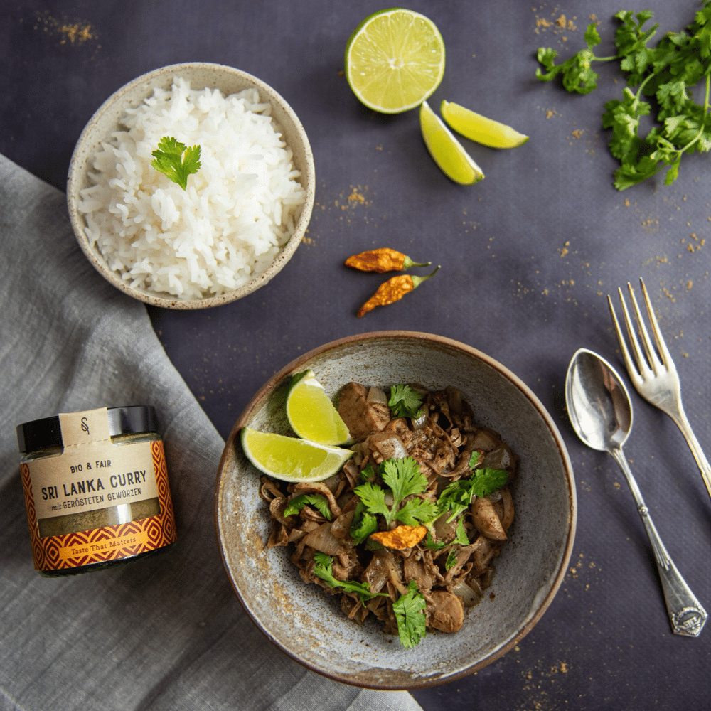 Jackfruit Curry mit Sri Lanka Curry Jackfruit Curry mit Sri Lanka Curry