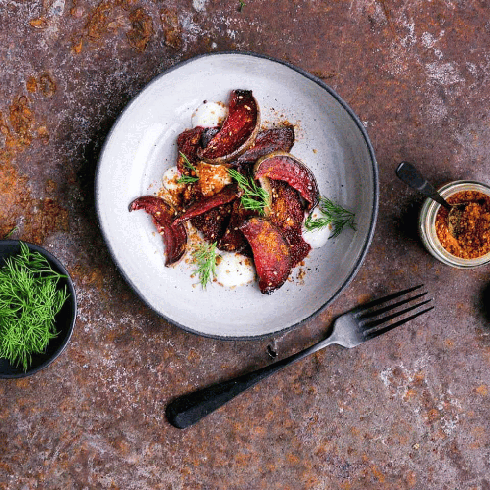 Rote Bete mit Dukkah Rote Bete mit Dukkah