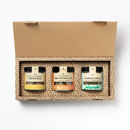 Italien Essentials Geschenkbox mit 3 Gewürzen
