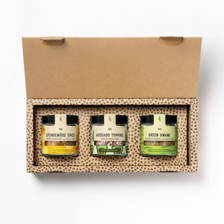 Bestseller Essentials Ofengemüse, Avocado Topping und Green Umami