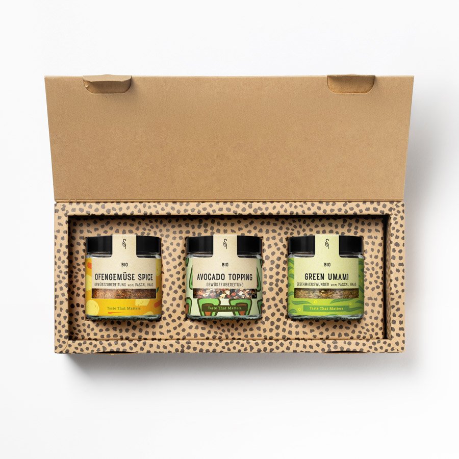 Bestseller Essentials Ofengemüse, Avocado Topping und Green Umami